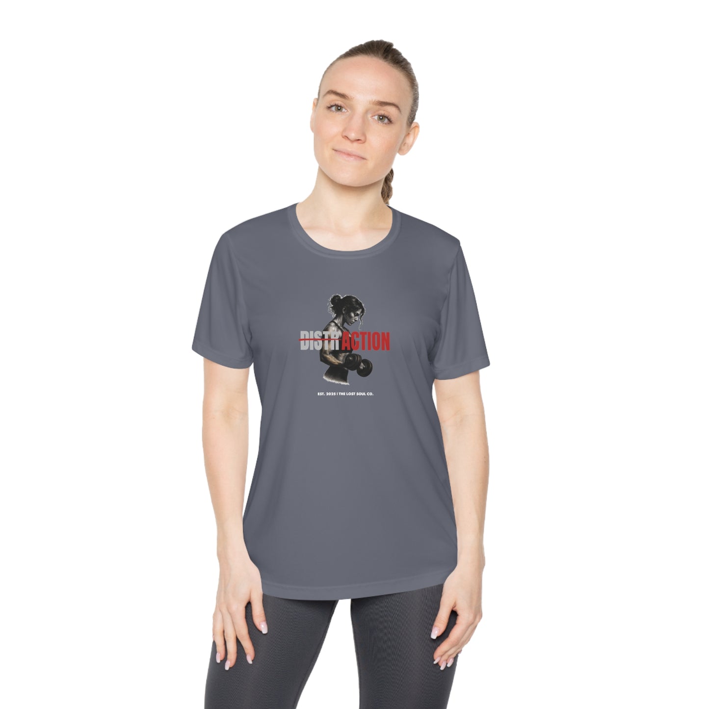 DISTRACTION – Women’s Gymwear Tee | LS-W03
