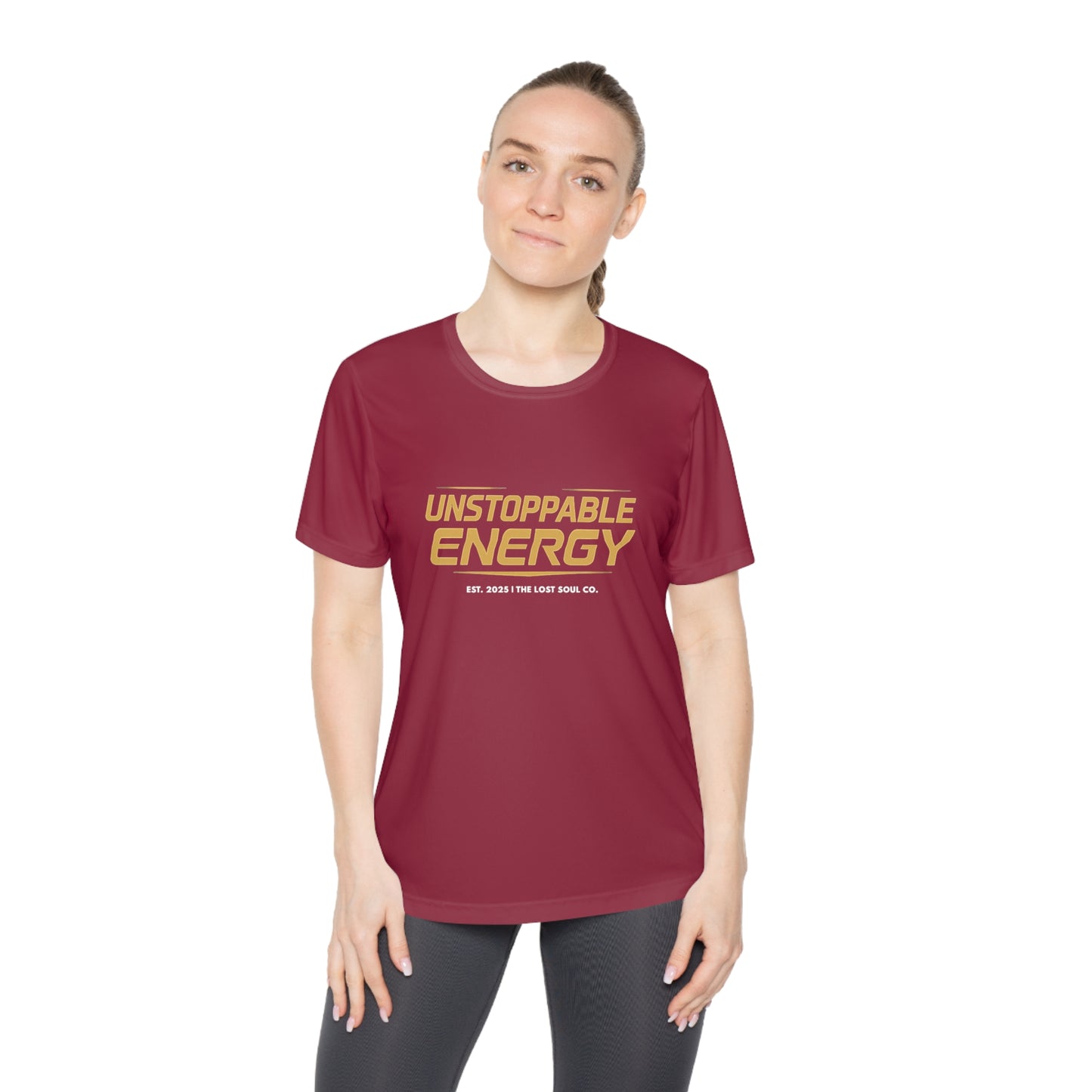 Unstoppable Energy – Women’s Gymwear Tee | LS-W04