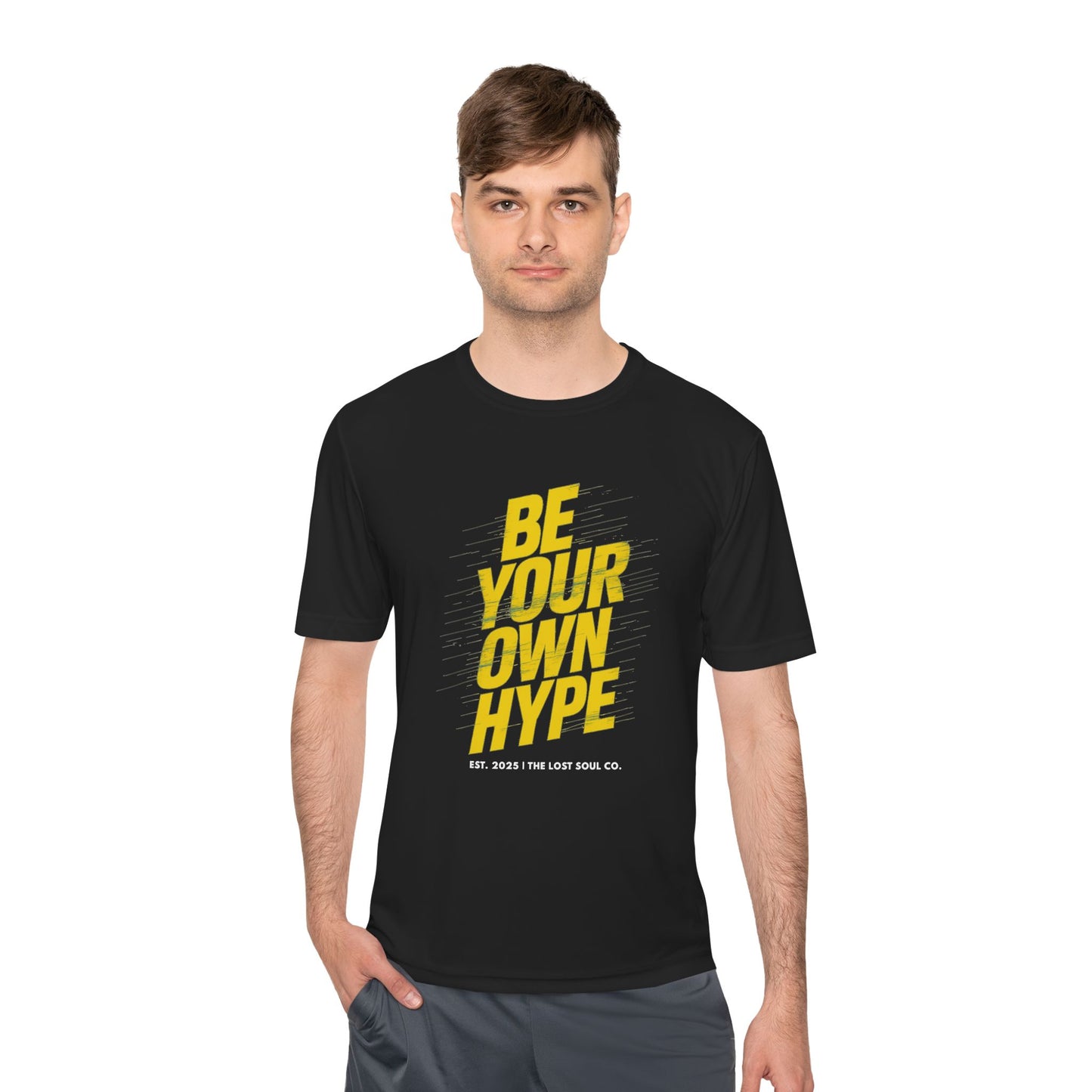 BE YOUR OWN HYPE – Unisex Gymwear Tee | LS-GU05