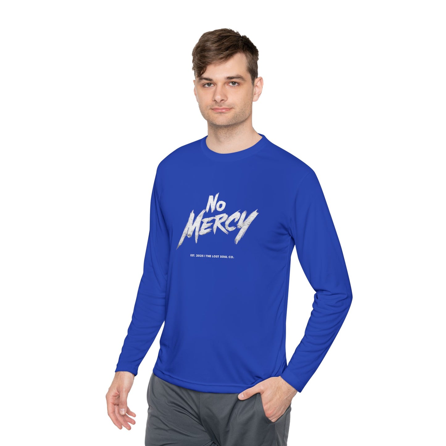 No Mercy – Unisex Gymwear Long Sleeve Tee | LS-GLS01