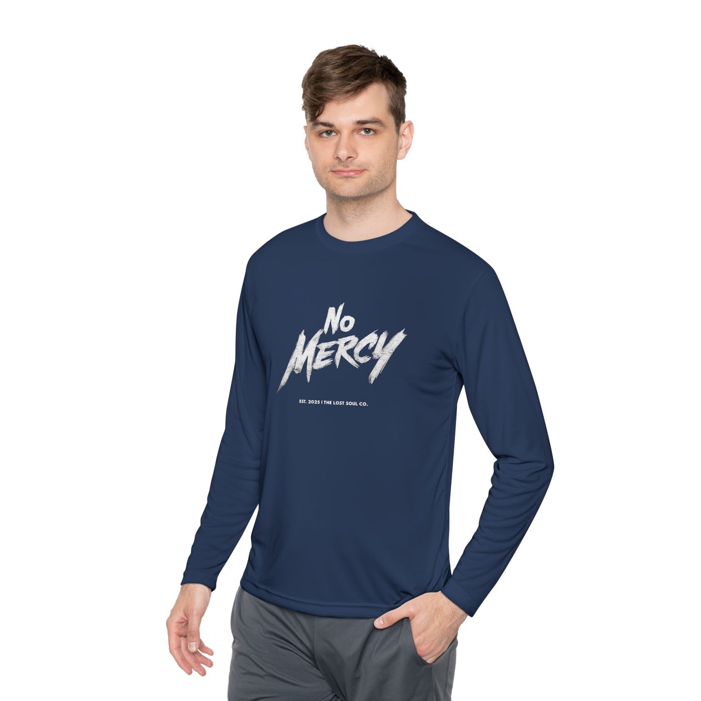 No Mercy – Unisex Gymwear Long Sleeve Tee | LS-GLS01