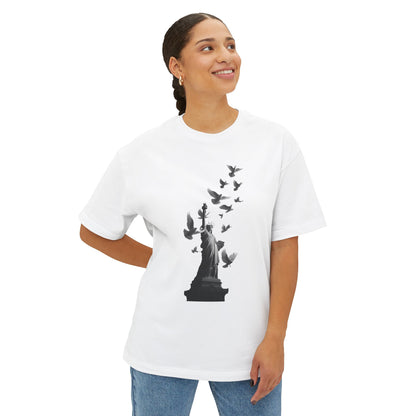 Freedom in Flight – Unisex Oversized Boxy Tee | LS-O06