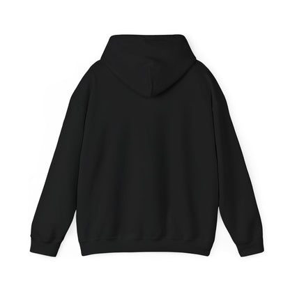 Back view of black hoodie – minimalist with no back design – The Lost Soul Co.