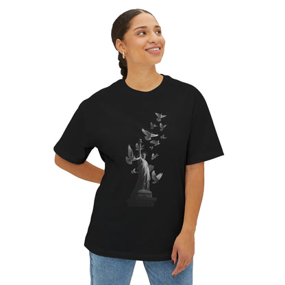 Freedom in Flight – Unisex Oversized Boxy Tee | LS-O06