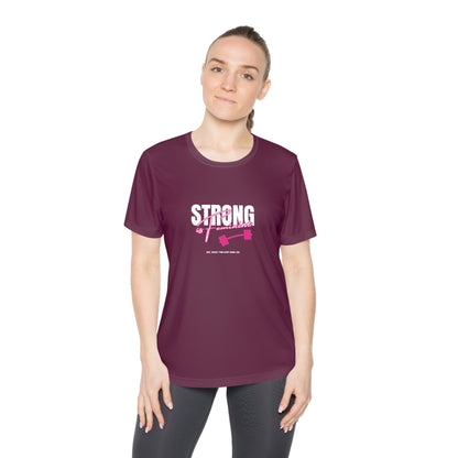 Strong is Feminine – Women’s Gymwear Tee | LS-W01