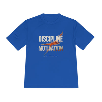 Discipline > Motivation – Unisex Gymwear Tee | LS-GU06