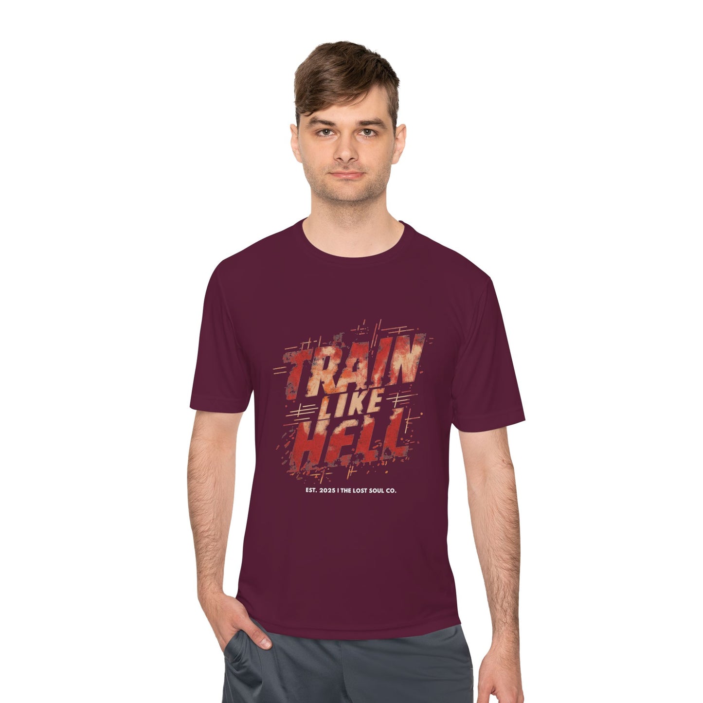 TRAIN LIKE HELL – Unisex Gymwear Tee | LS-GU02