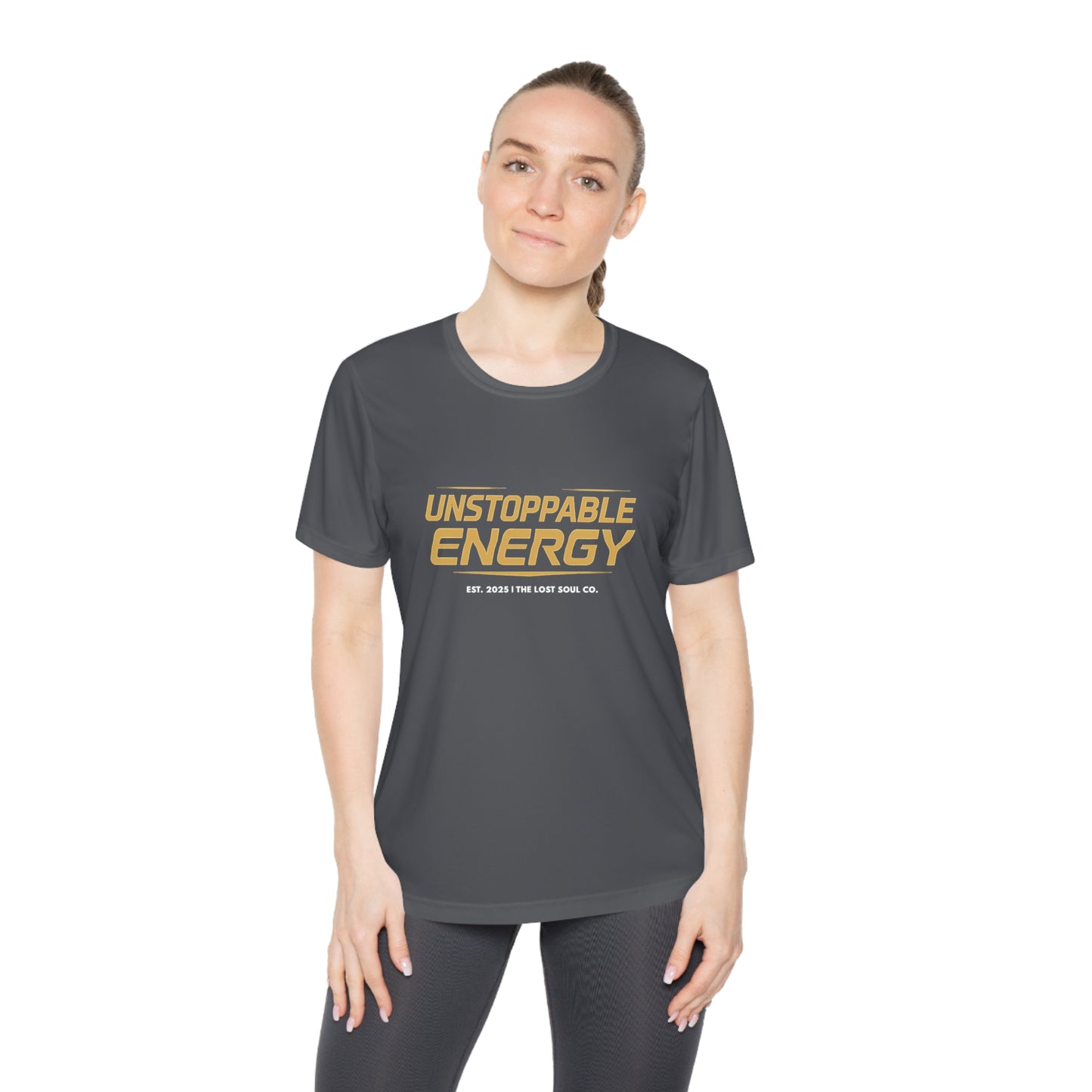 Unstoppable Energy – Women’s Gymwear Tee | LS-W04