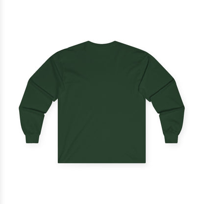 Back view — solid forest green with no design.