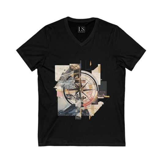 The Compass – Unisex V-Neck Tee | LS-V01