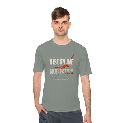 Discipline > Motivation – Unisex Gymwear Tee | LS-GU06
