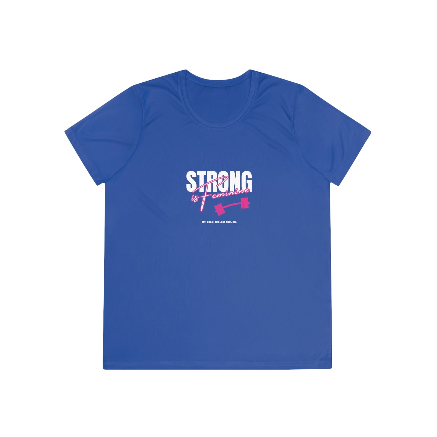 Strong is Feminine – Women’s Gymwear Tee | LS-W01