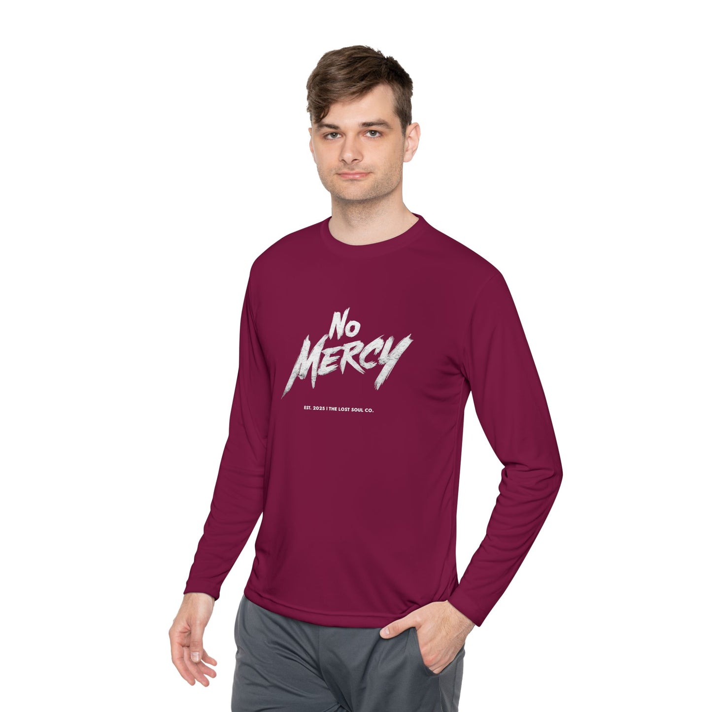 No Mercy – Unisex Gymwear Long Sleeve Tee | LS-GLS01