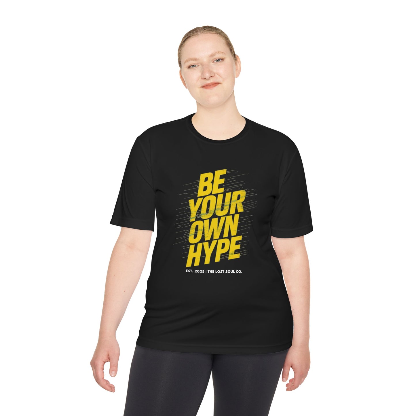BE YOUR OWN HYPE – Unisex Gymwear Tee | LS-GU05