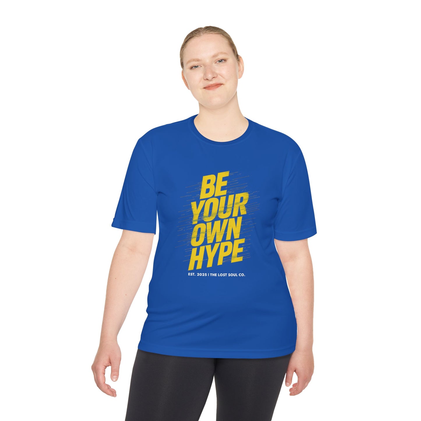 BE YOUR OWN HYPE – Unisex Gymwear Tee | LS-GU05