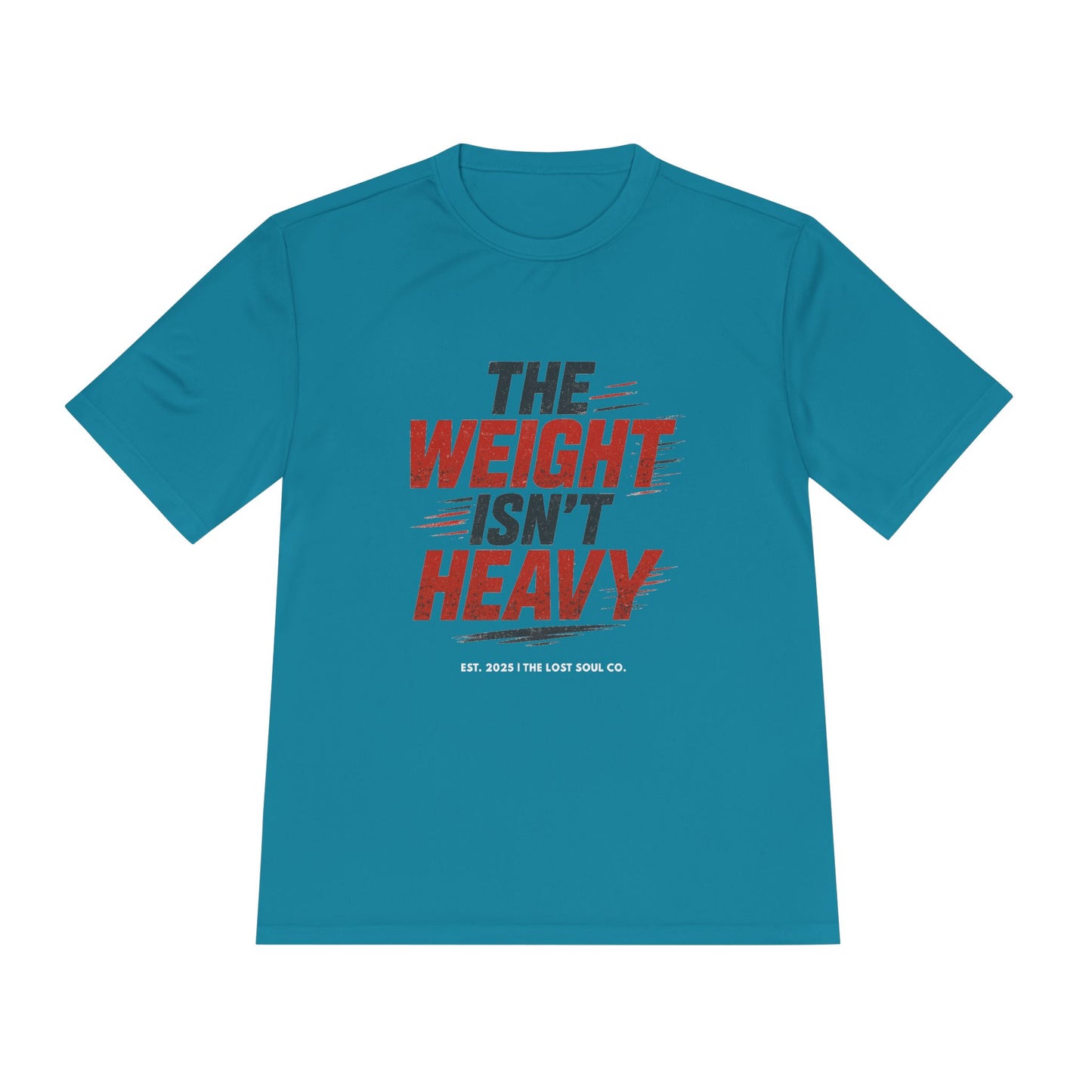 THE WEIGHT ISN’T HEAVY – Unisex Gymwear Tee | LS-GU03