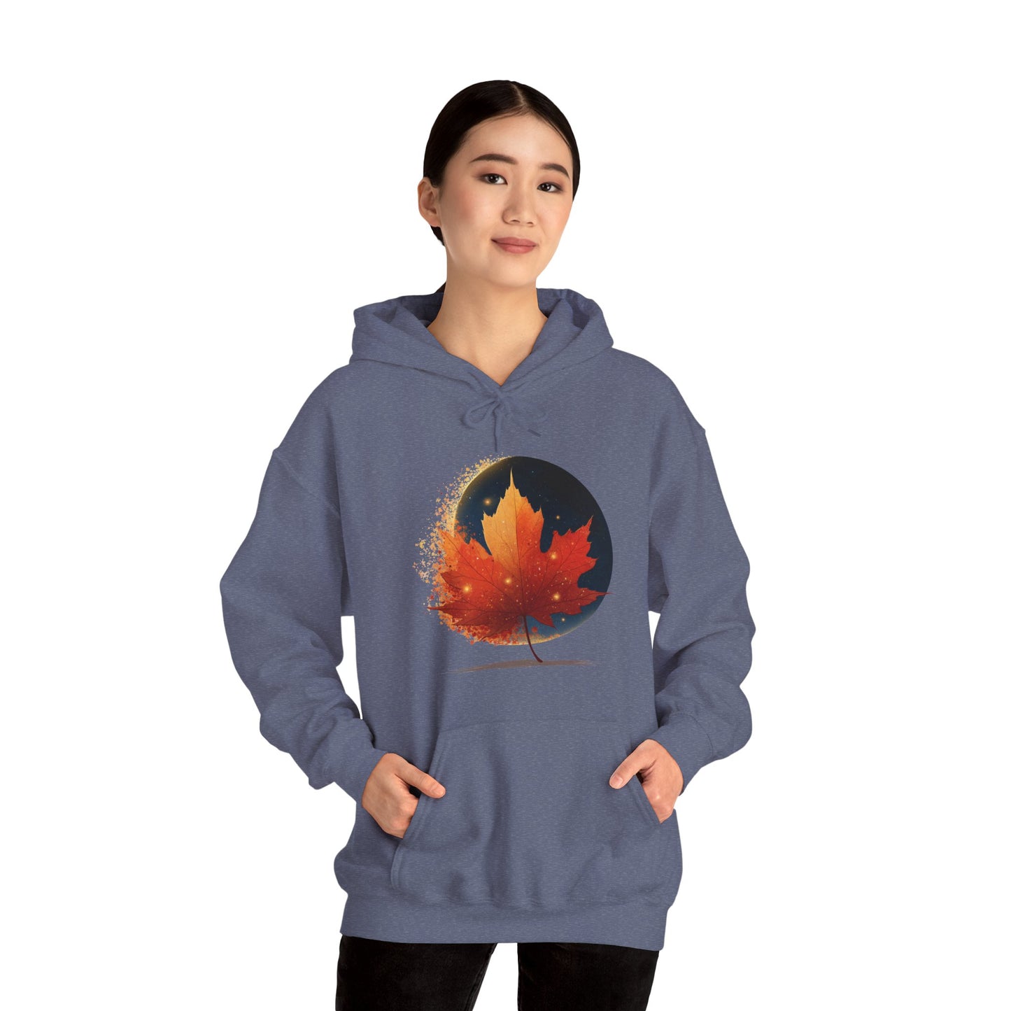 Cosmic Maple – Unisex Streetwear Hoodie | LS-RH05