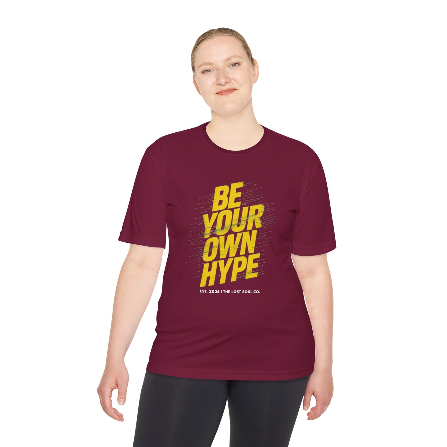 BE YOUR OWN HYPE – Unisex Gymwear Tee | LS-GU05