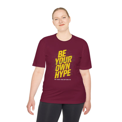 BE YOUR OWN HYPE – Unisex Gymwear Tee | LS-GU05