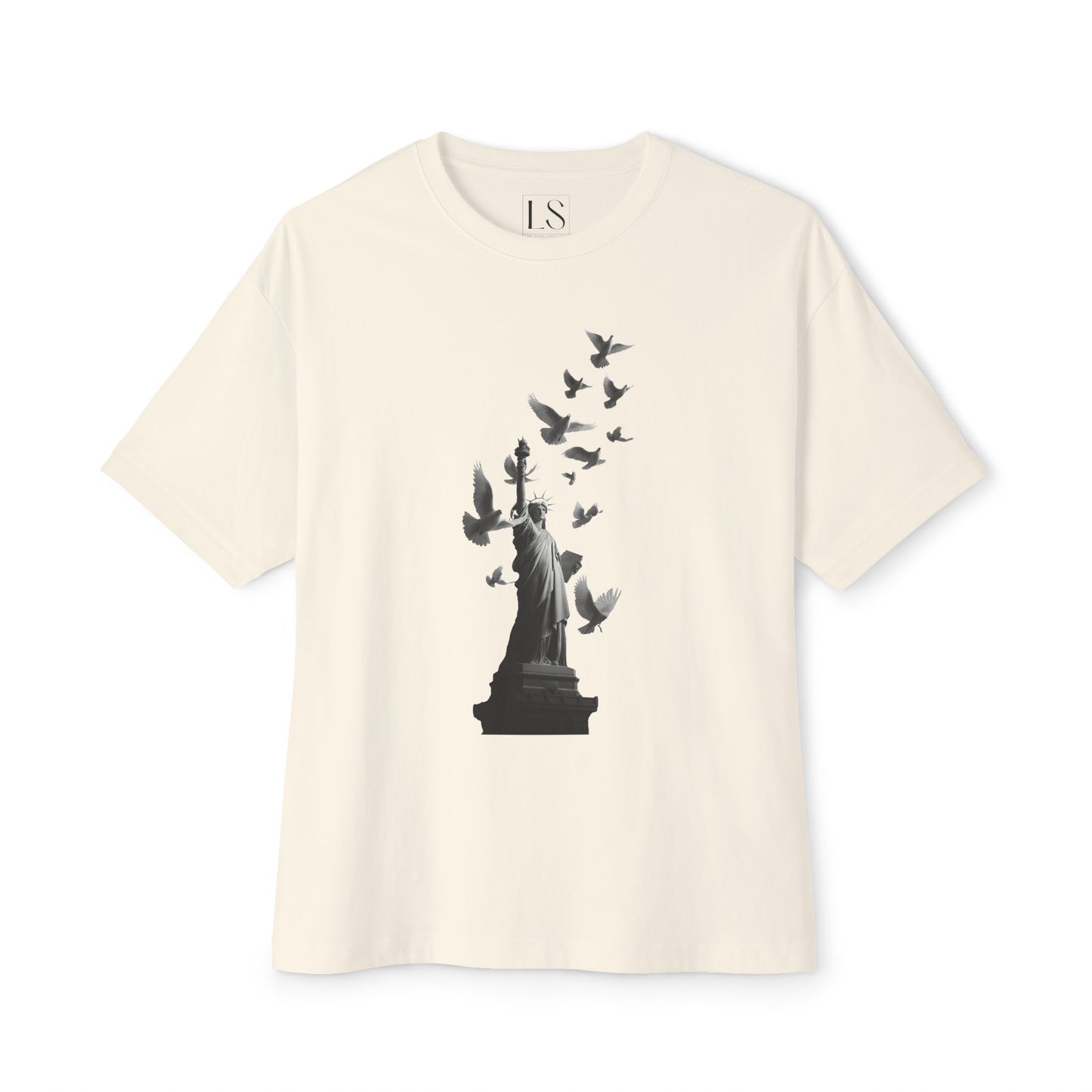 Freedom in Flight – Unisex Oversized Boxy Tee | LS-O06
