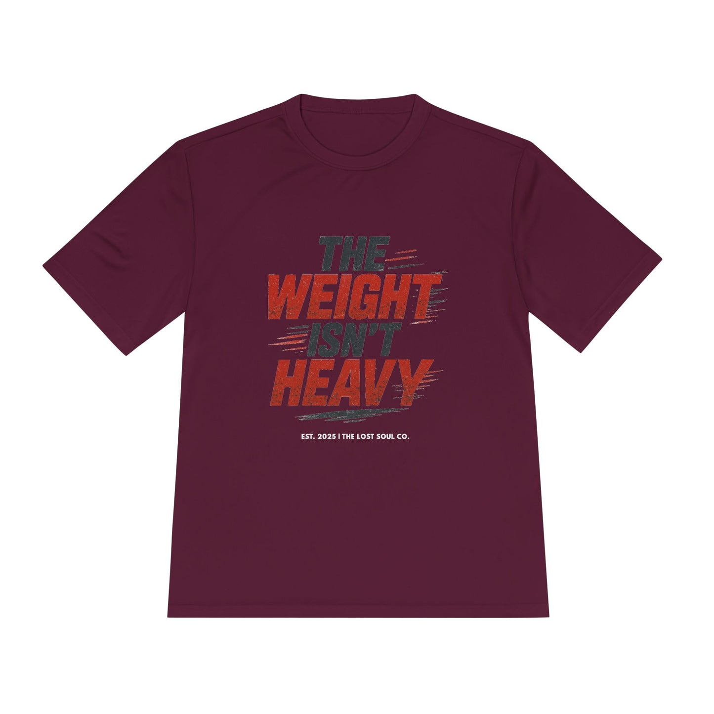 THE WEIGHT ISN’T HEAVY – Unisex Gymwear Tee | LS-GU03