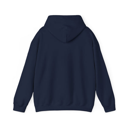 Back view of navy hoodie – clean, no design – The Lost Soul Co.