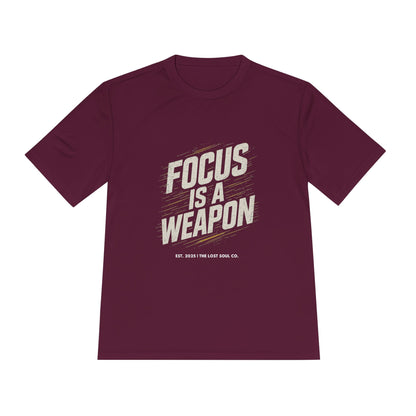 FOCUS IS A WEAPON – Unisex Gymwear Tee | LS-GU04