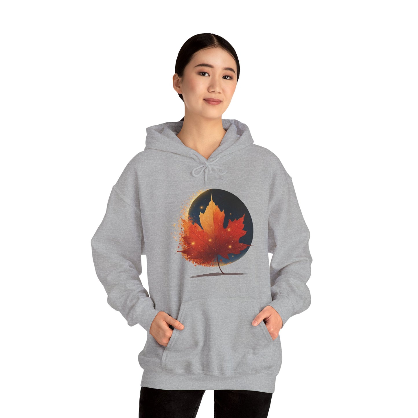 Cosmic Maple – Unisex Streetwear Hoodie | LS-RH05