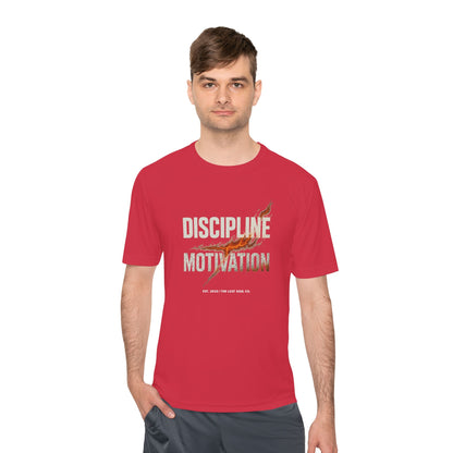 Discipline > Motivation – Unisex Gymwear Tee | LS-GU06