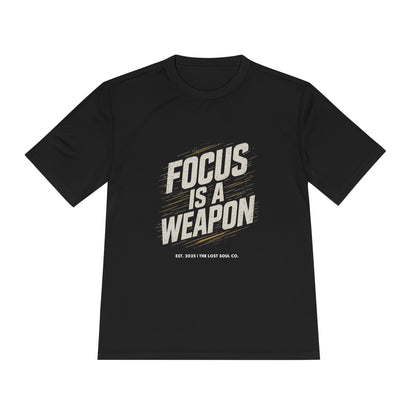 FOCUS IS A WEAPON – Unisex Gymwear Tee | LS-GU04