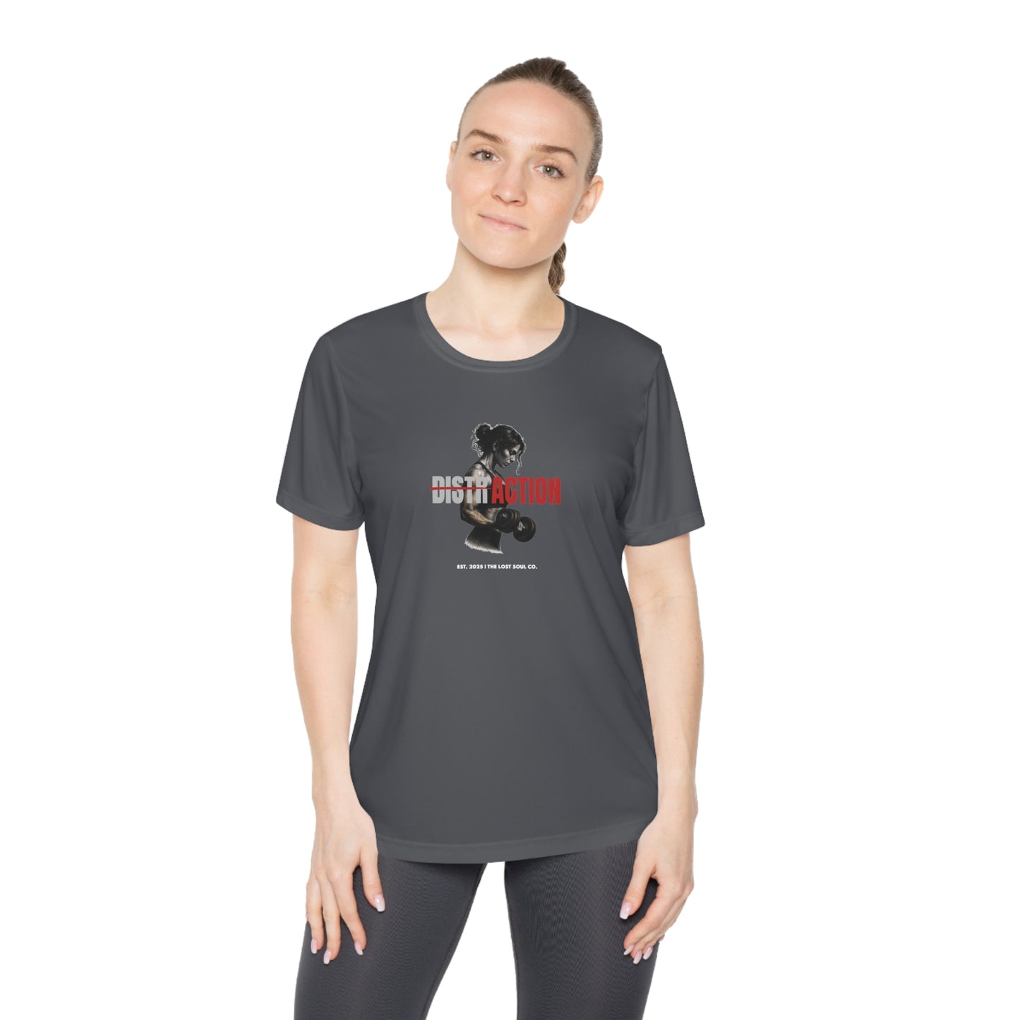 DISTRACTION – Women’s Gymwear Tee | LS-W03