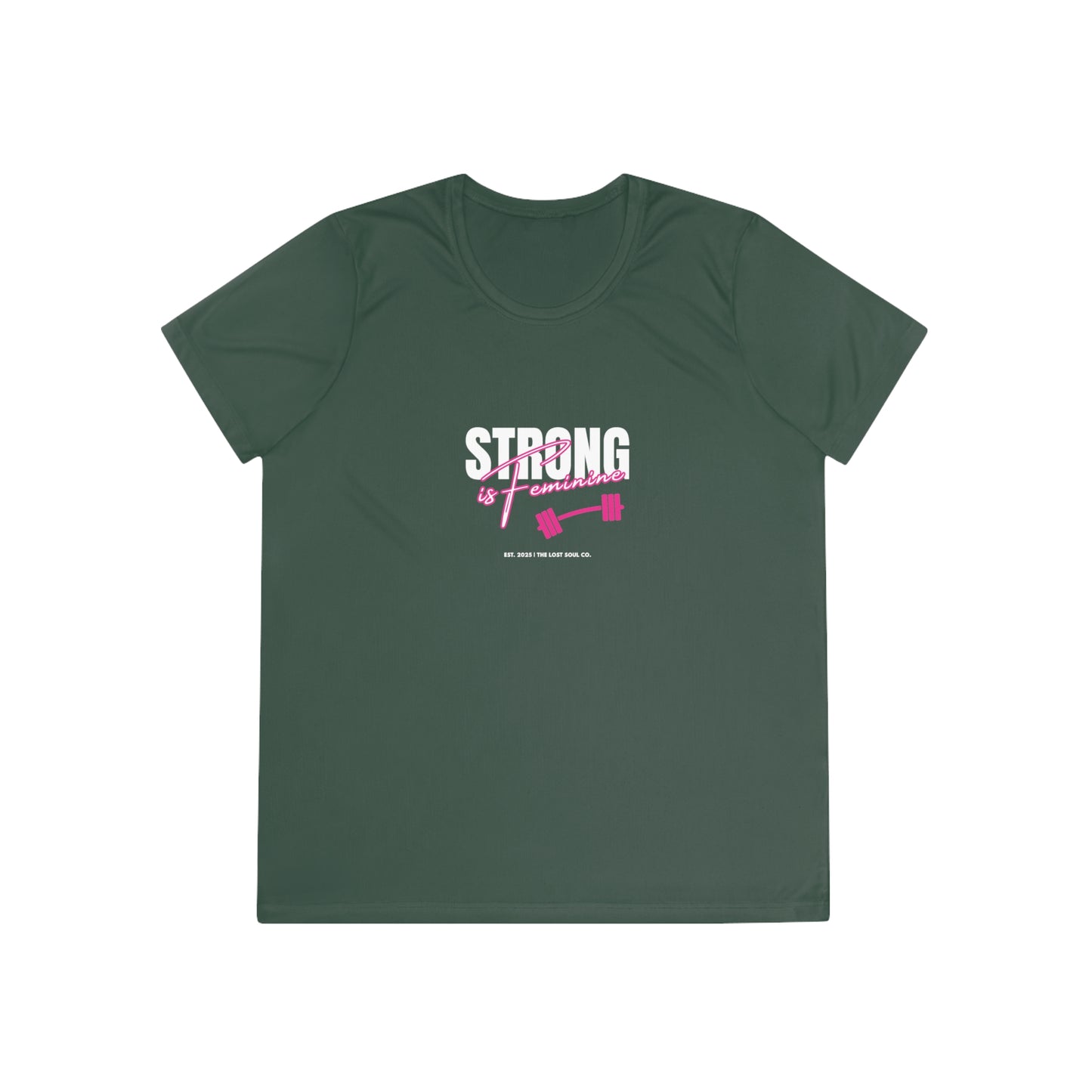 Strong is Feminine – Women’s Gymwear Tee | LS-W01