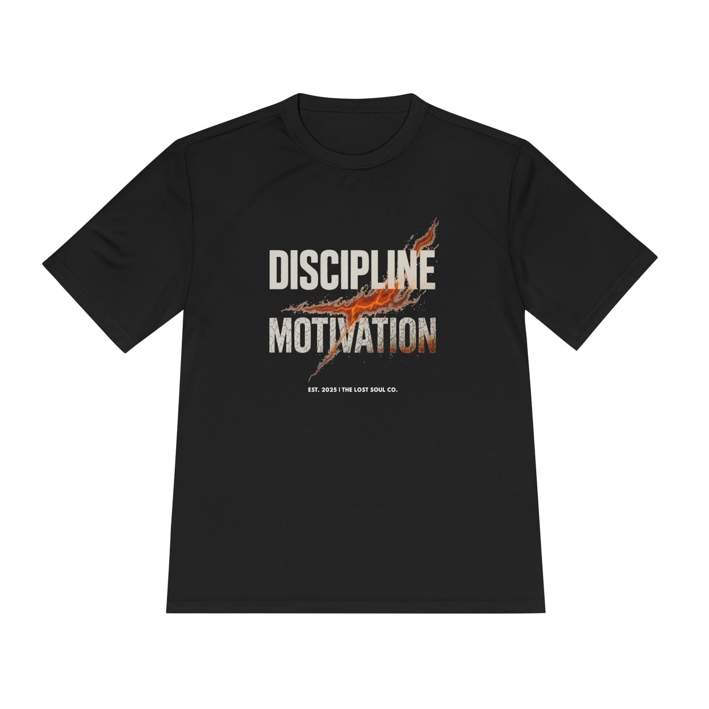 Discipline > Motivation – Unisex Gymwear Tee | LS-GU06