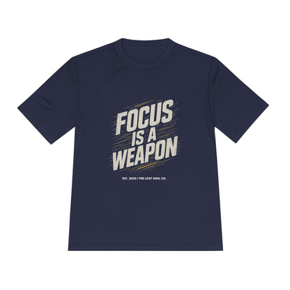 FOCUS IS A WEAPON – Unisex Gymwear Tee | LS-GU04