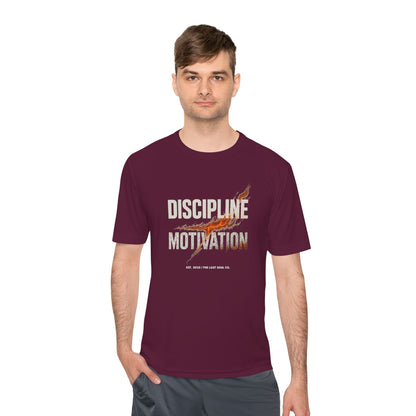 Discipline > Motivation – Unisex Gymwear Tee | LS-GU06