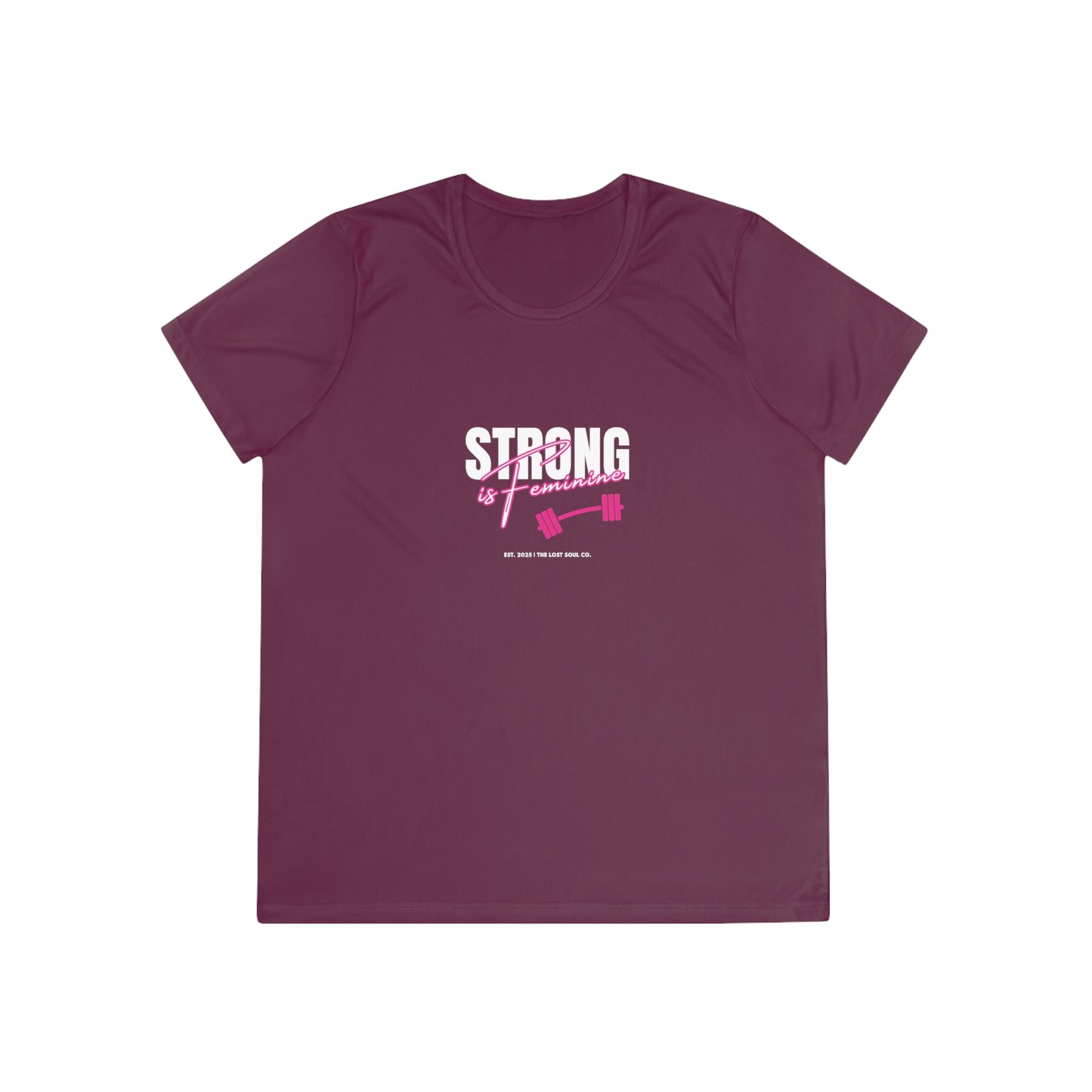 Strong is Feminine – Women’s Gymwear Tee | LS-W01
