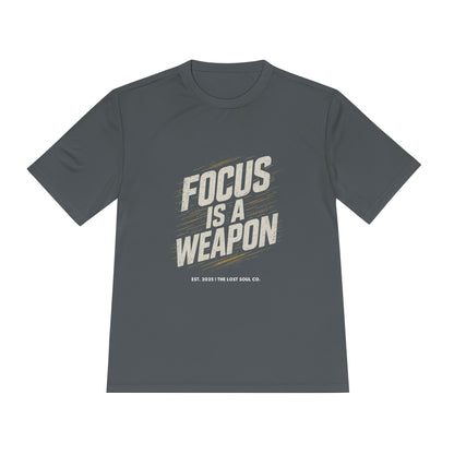FOCUS IS A WEAPON – Unisex Gymwear Tee | LS-GU04