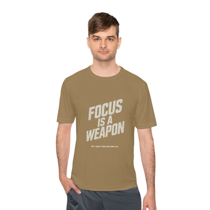 FOCUS IS A WEAPON – Unisex Gymwear Tee | LS-GU04