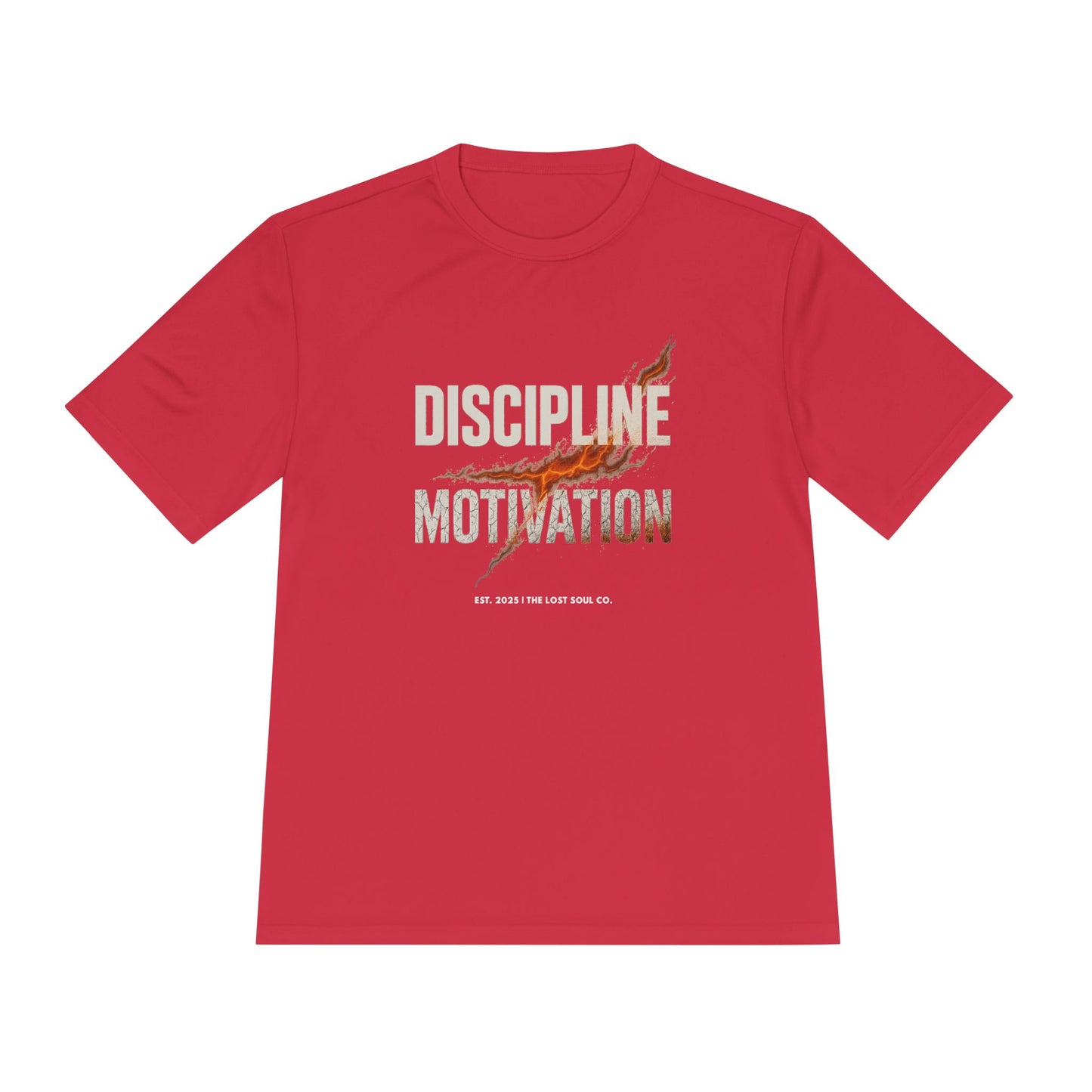 Discipline > Motivation – Unisex Gymwear Tee | LS-GU06