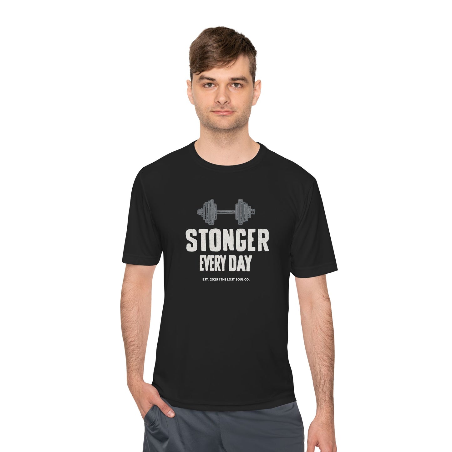 STRONGER EVERY DAY – Unisex Gymwear Tee | LS-GU08