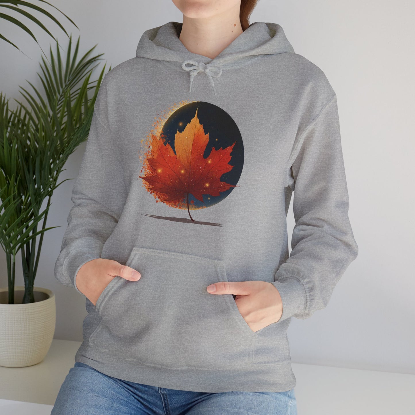 Cosmic Maple – Unisex Streetwear Hoodie | LS-RH05