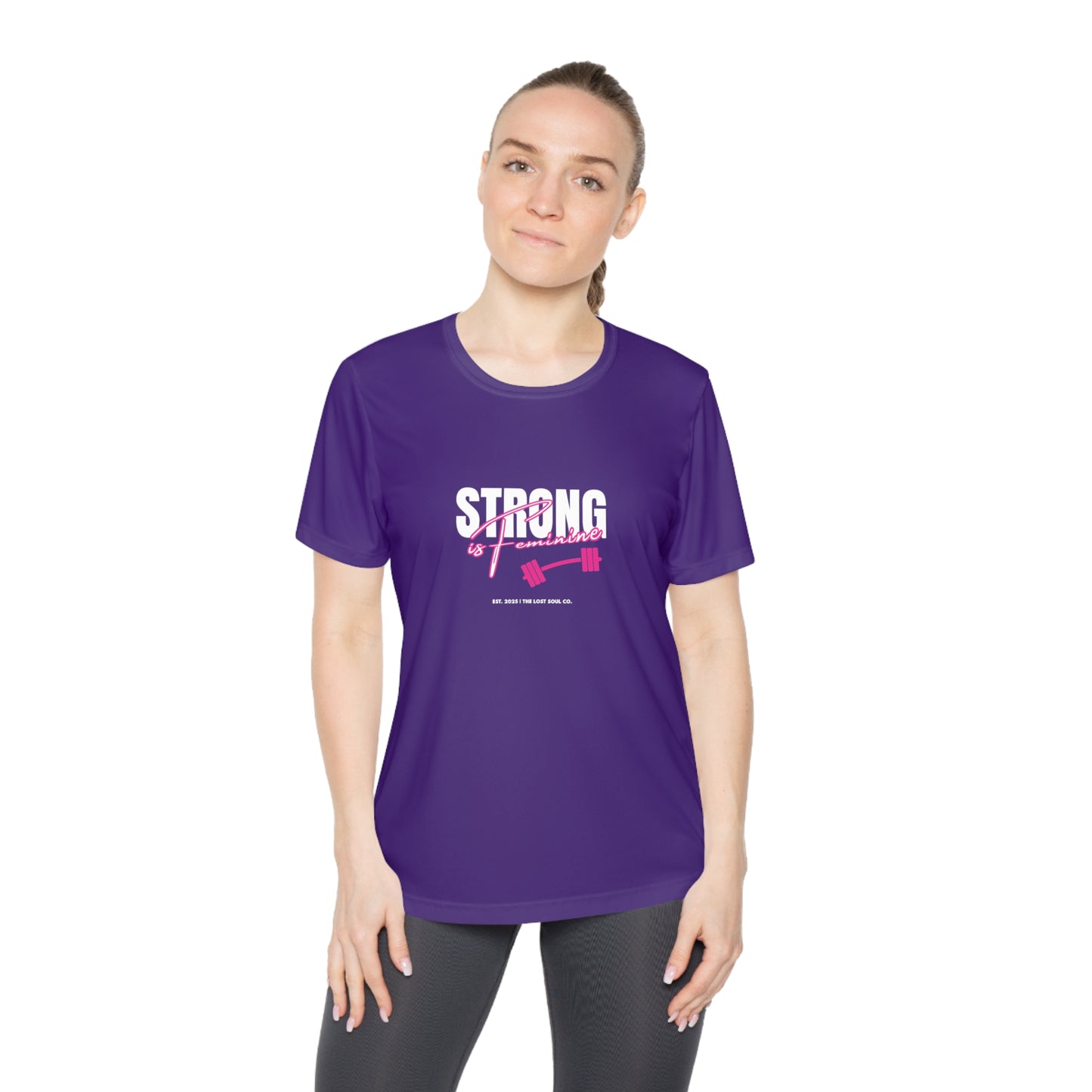 Strong is Feminine – Women’s Gymwear Tee | LS-W01