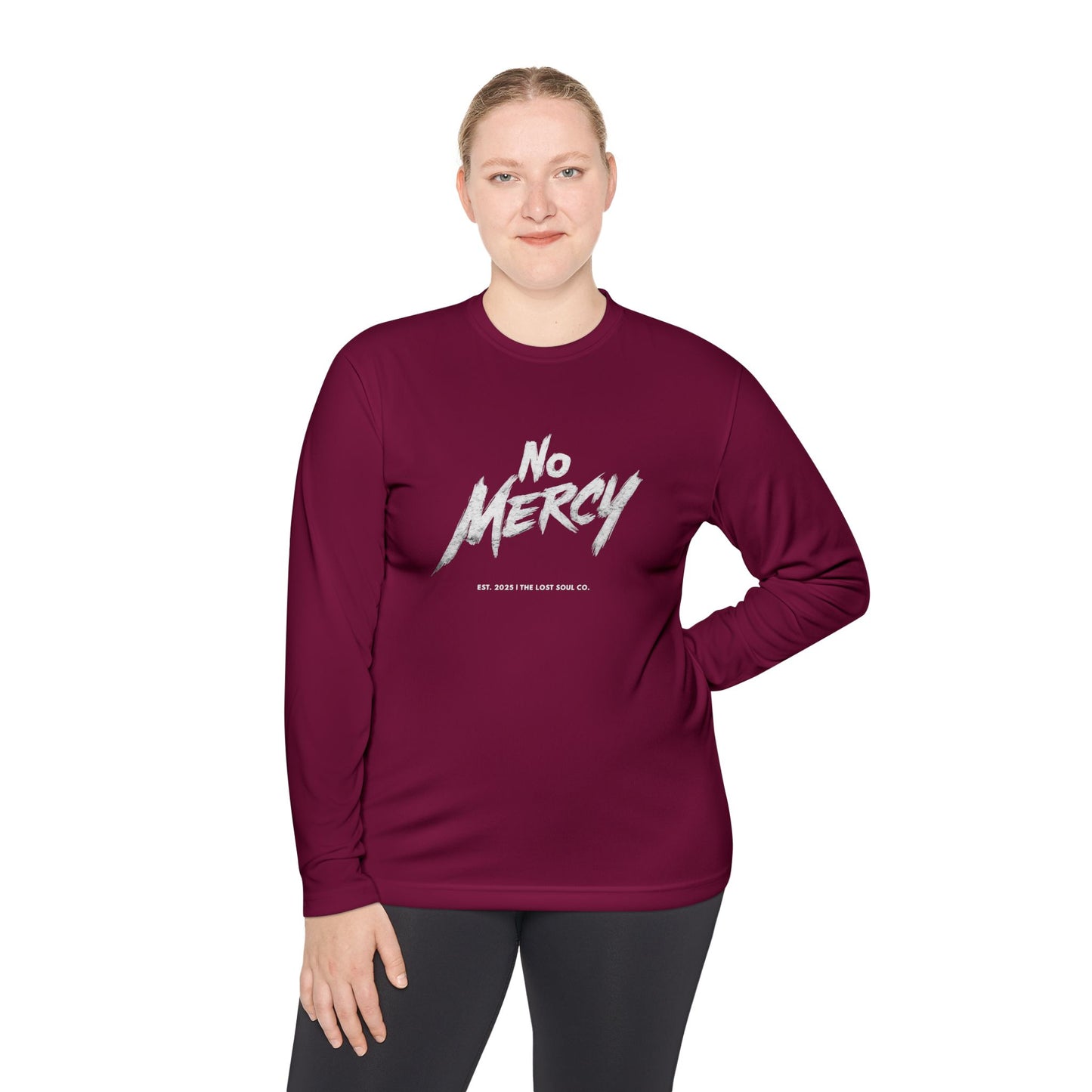 No Mercy – Unisex Gymwear Long Sleeve Tee | LS-GLS01