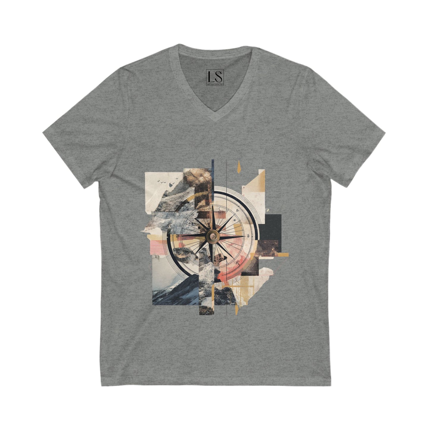 The Compass – Unisex V-Neck Tee | LS-V01