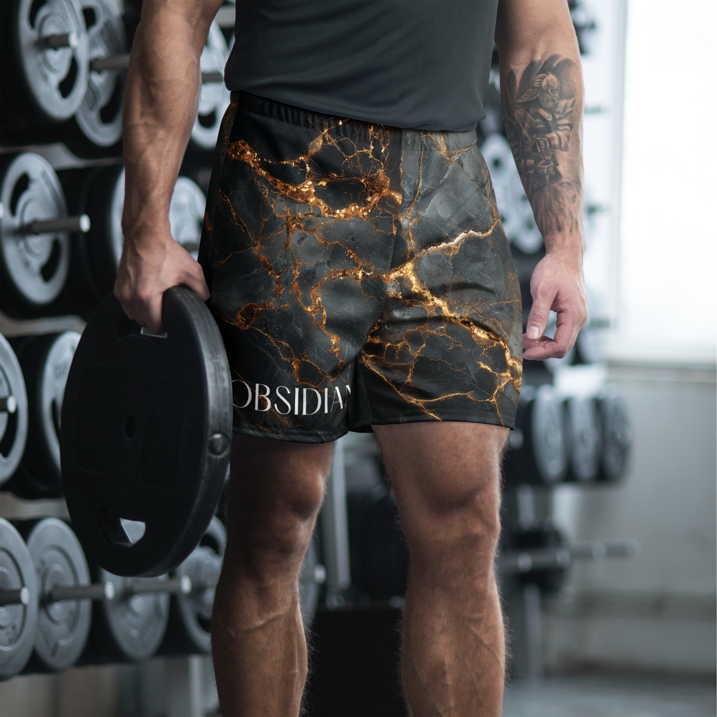 OBSIDIAN Long Athletic Shorts