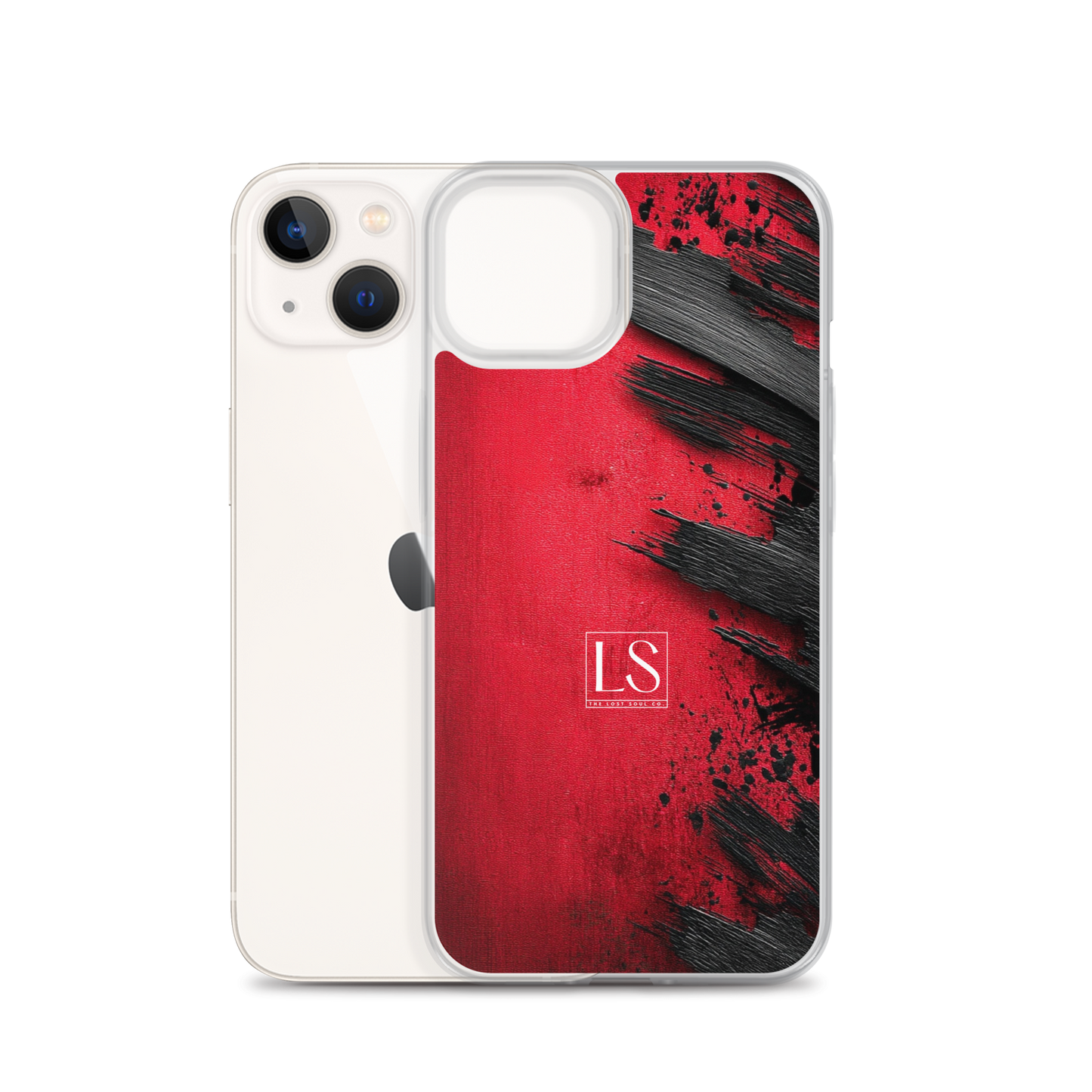 Blood & Brush – Clear iPhone Case | LS-P01