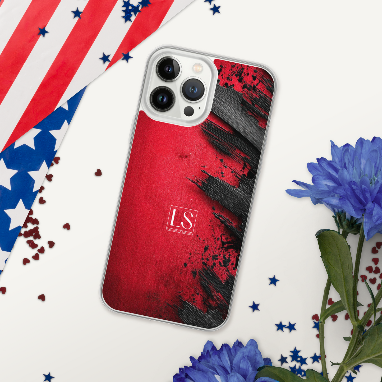 Blood & Brush – Clear iPhone Case | LS-P01