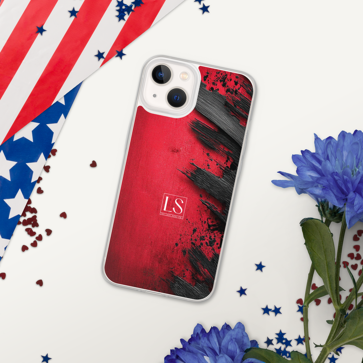 Blood & Brush – Clear iPhone Case | LS-P01