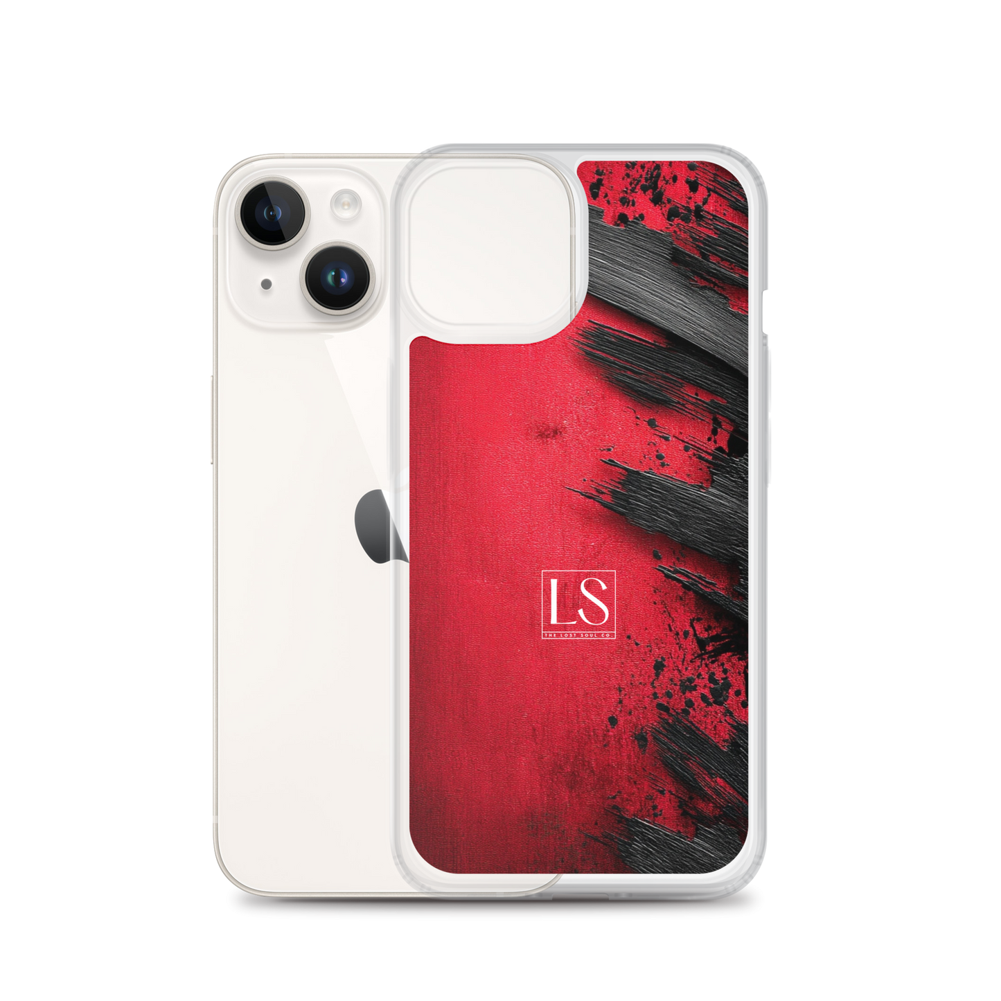 Blood & Brush – Clear iPhone Case | LS-P01