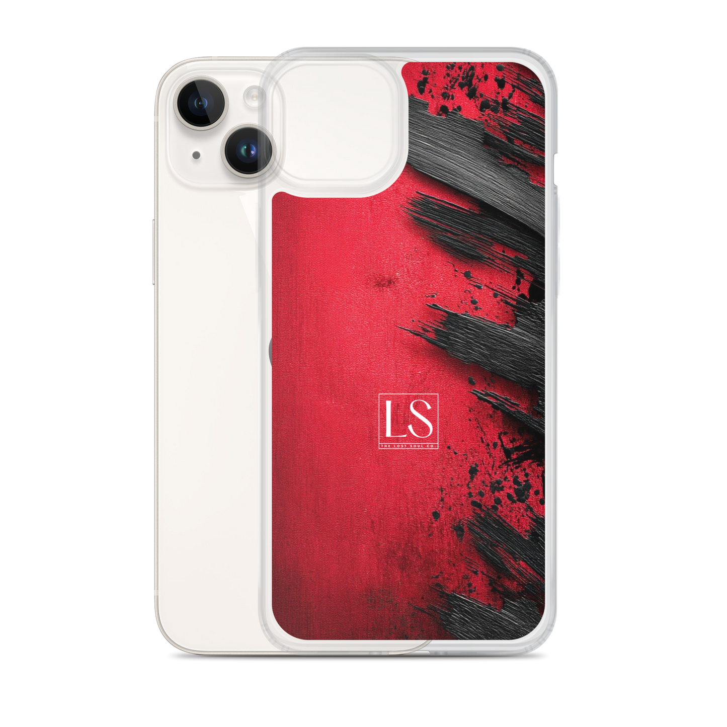 Blood & Brush – Clear iPhone Case | LS-P01